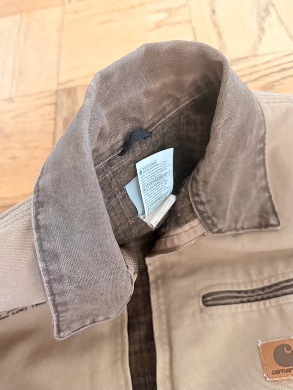 Carhartt Detroit J97 SDL Sandstone Work Jacket - Saddle Color - Picture 7 of 11